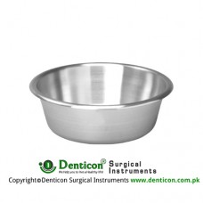 Round Bowl 1000 ccm Stainless Steel, Size Ø 160 x 65 mm